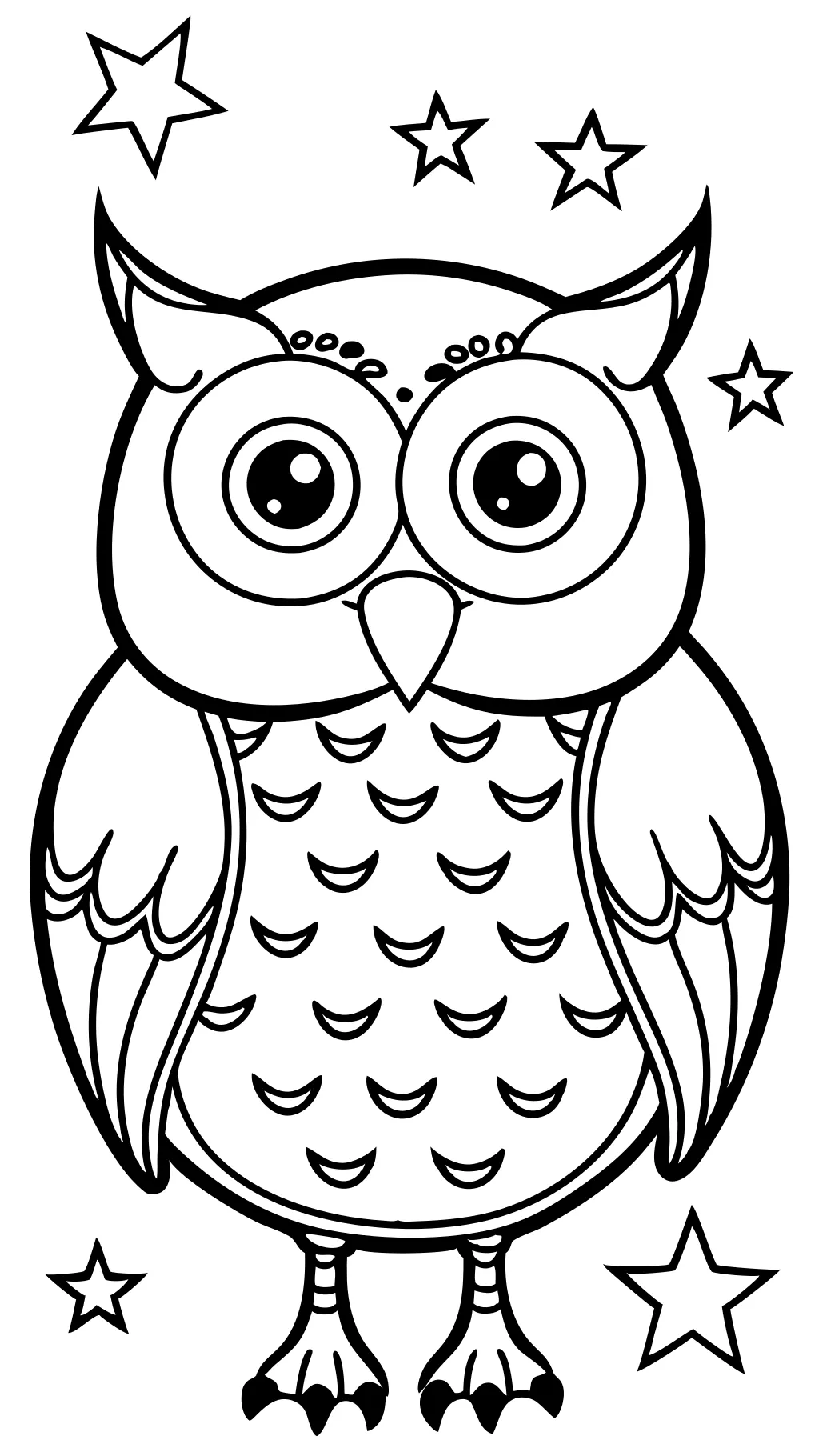 owl coloring pages printable